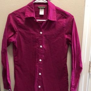 Fuchsia button down